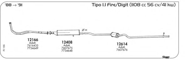 SIGAM FI155 Exhaust System